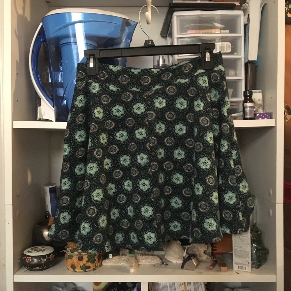 Pacsun floral skater skirt